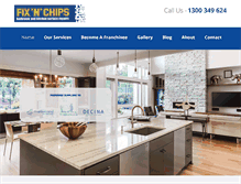 Tablet Screenshot of fixnchips.com.au